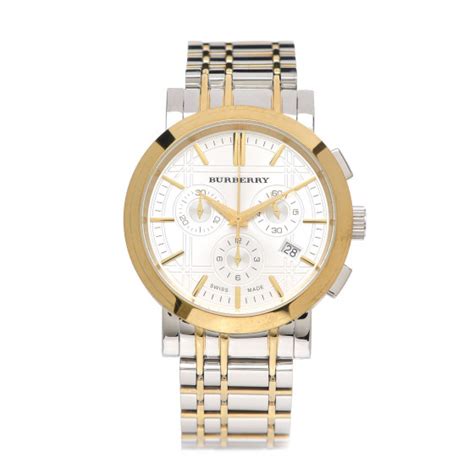 burberry bu1374|BURBERRY Stainless Steel 40mm Heritage Chronograph Quartz .